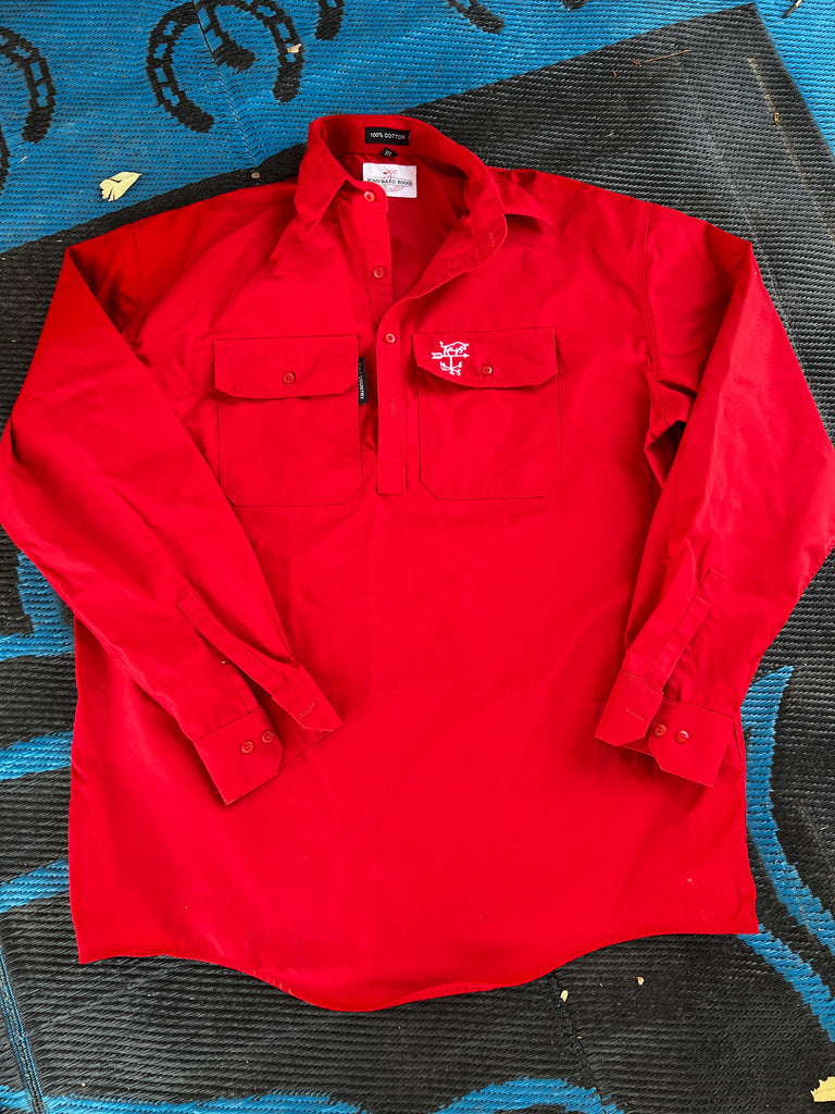 Gulf Country Men’s Work Shirt - RED