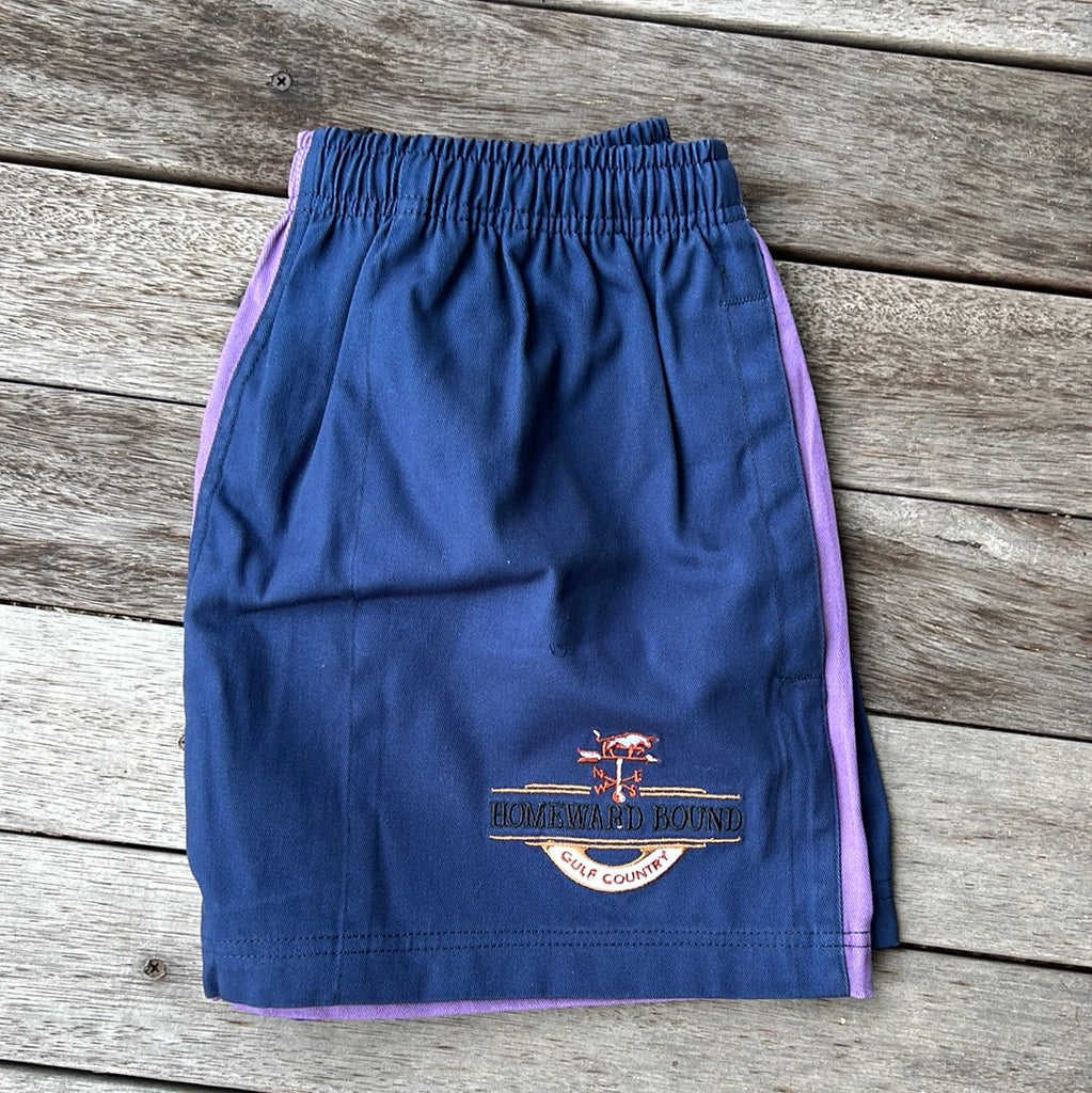 Original Gulf Country Purple/Navy Rugby Shorts