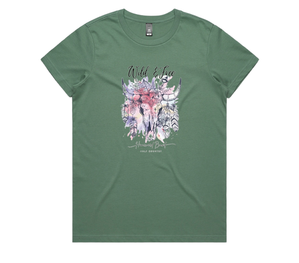 Wild and Free Maple tee